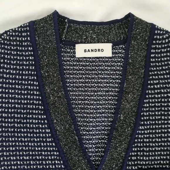 Sandro Sachou Embellished Knitted Mini Dress Sandro 1 or Small - Picture 13 of 17